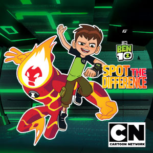 Ben 10 spot the difference