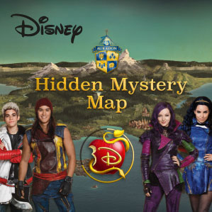 Descendants hidden mystery map